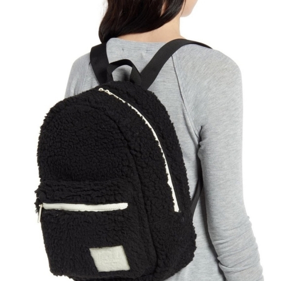 HERSCHEL Black Fleece Small Grove Backpack NWT - Picture 1 of 9